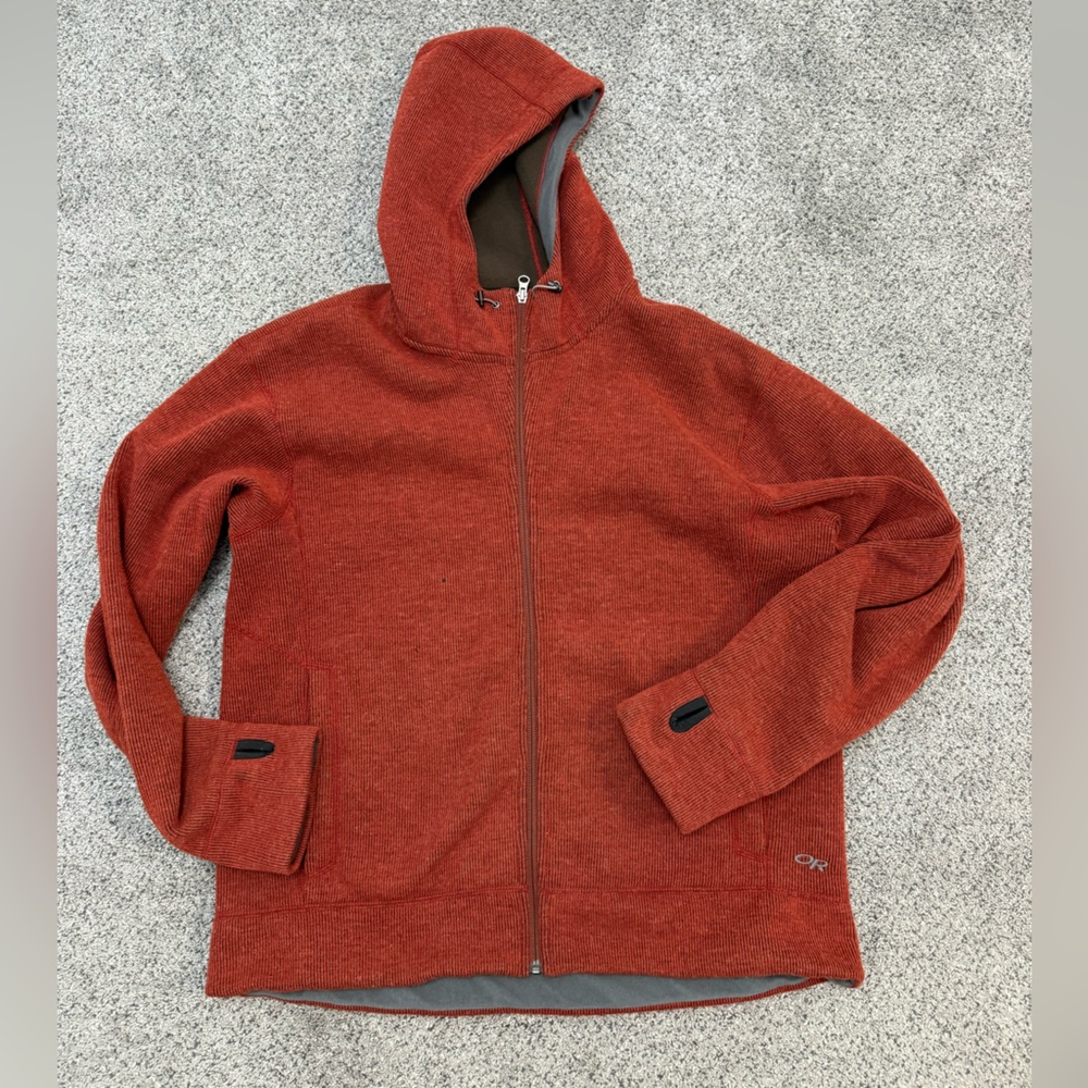 ❗️SOLD❗️Outdoor Research Polartec Fleece knit jacket with hood